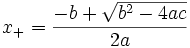 quadratic equation positive solution
