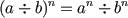 laws of exponents algebra formula maths