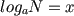 maths logarithm definition formula