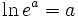 natural logarithm definition formula in algebra maths