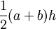 math geometry trapezoid area formula