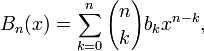 Bernoulli Polynomial