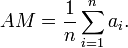 Mean of a Matrix Formula