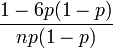 Kurtosis binomial