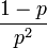 geometric distribution variance